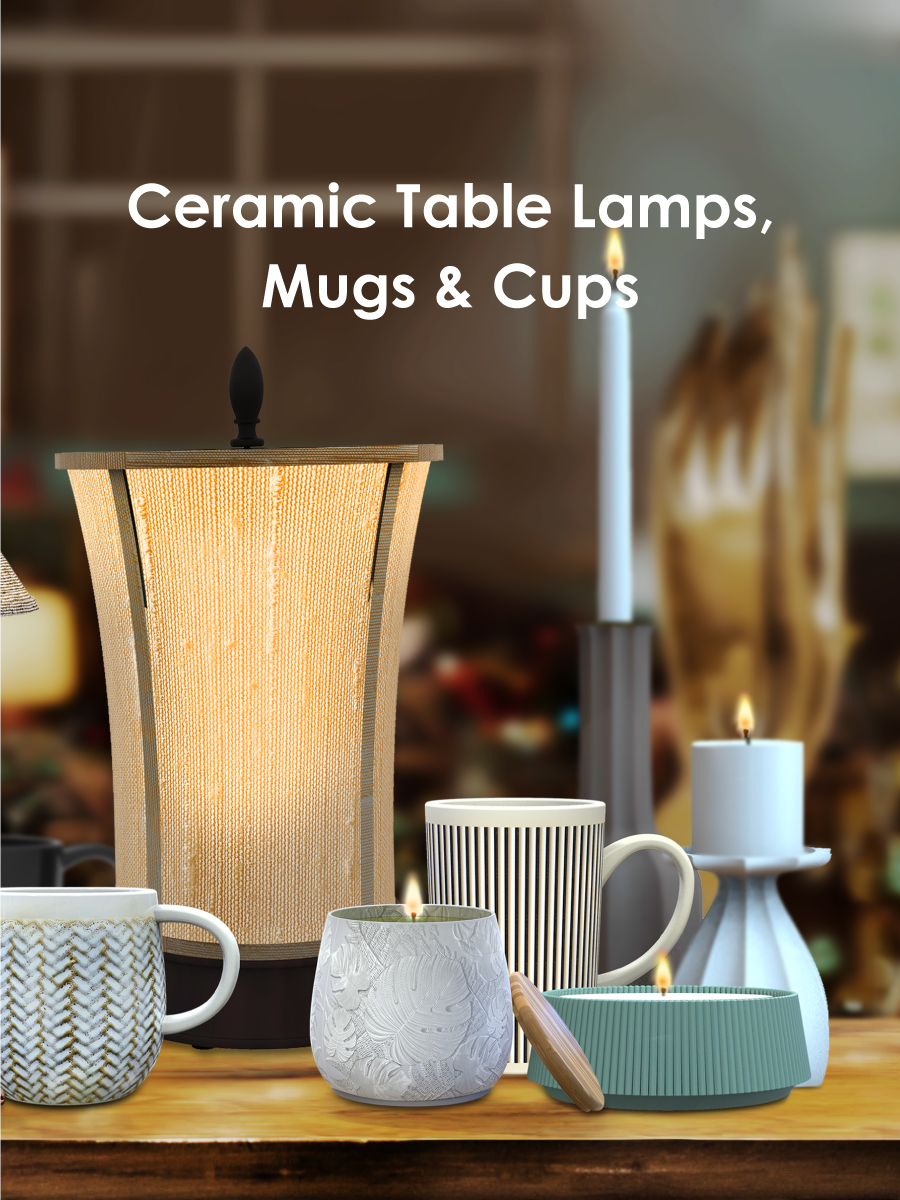 Yih Teh Ceramic Table Lamps Mugs & Cups